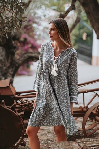  Đầm Boho Hoa Cotton Isla Bonita 