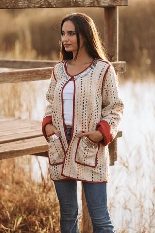 Áo Khoác Boho Kết Kim Loại  Isla Bonita 