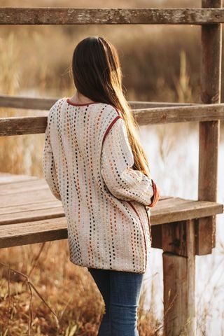  Áo Khoác Boho Kết Kim Loại  Isla Bonita 