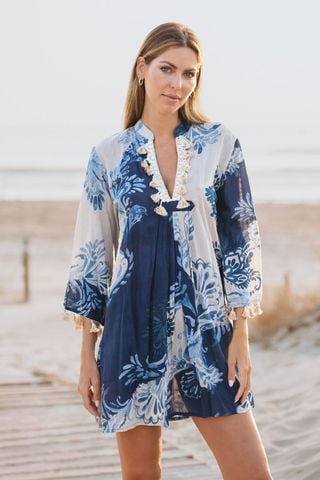  Đầm Suông Boho Cotton Isla Bonita 