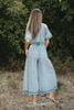 Jumpsuit Cổ V Kết Kim Loại Cotton Isla Bonita