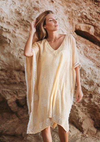  Đầm Cánh Dơi Ánh Kim Cotton Isla Bonita 
