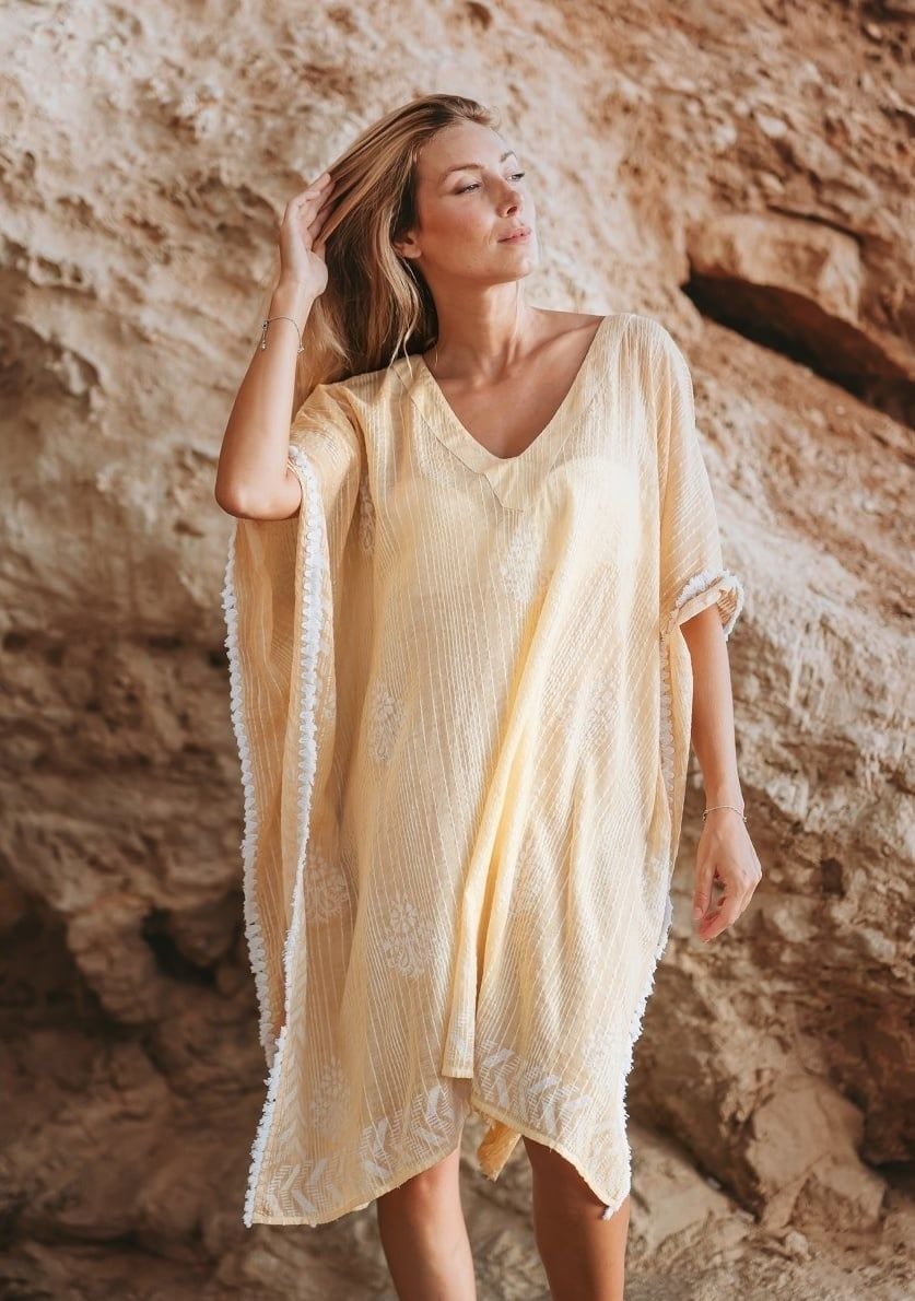 Đầm Cánh Dơi Ánh Kim Cotton Isla Bonita