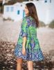 Đầm Boho Kết Hạt Lấp Lánh Cotton Isla Bonita