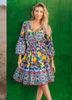 Đầm Boho Kết Cườm Lấp Lánh Cotton Isla Bonita