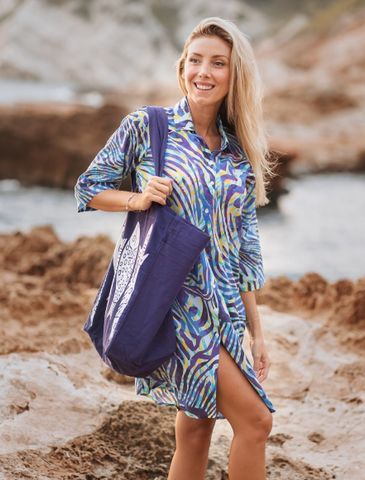  Đầm Sơmi Thêu Cotton Isla Bonita 