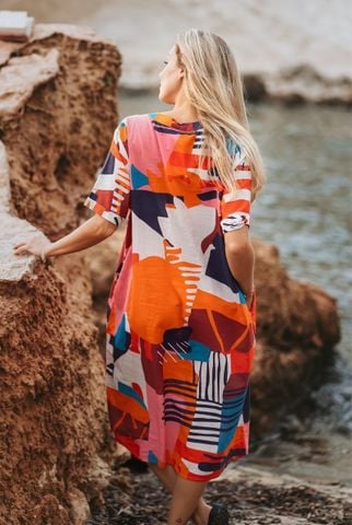  Đầm Boho Thêu Cotton Isla Bonita 