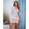 Đầm Kimono Hoa Ánh Kim Cotton Isla Bonita