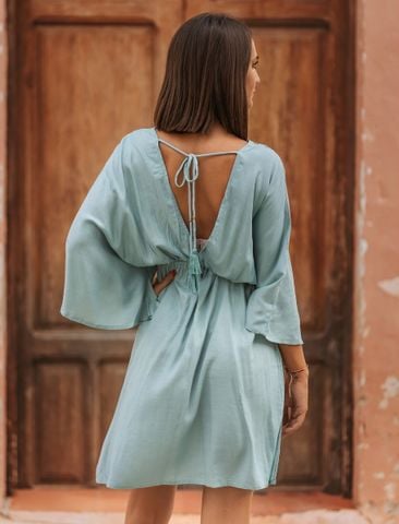 Đầm Kimono Kết Hoa Ánh Kim Cao Cấp Cotton Isla Bonita 