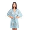 Đầm Kimono Kết Hoa Ánh Kim Cao Cấp Cotton Isla Bonita