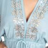 Đầm Kimono Kết Hoa Ánh Kim Cao Cấp Cotton Isla Bonita