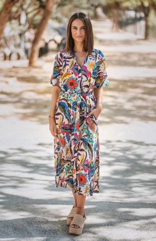  Đầm Midi Cotton Isla Bonita 