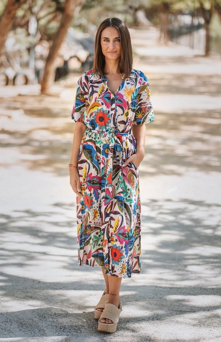 Đầm Midi Cotton Isla Bonita