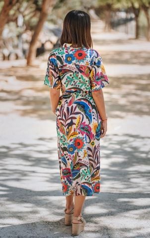 Đầm Midi Cotton Isla Bonita 