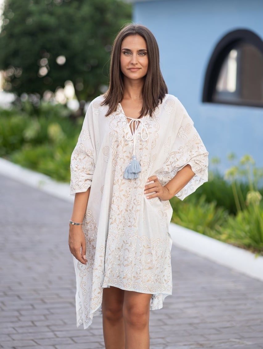 Đầm Kimono Vẽ Ánh Kim Isla Bonita