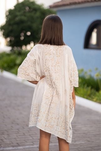  Đầm Kimono Vẽ Ánh Kim Isla Bonita 