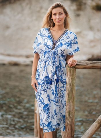  Maxi Kimno Kết Hạt Cotton Isla Bonita 