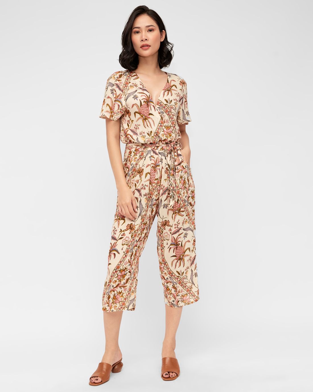 Jumpsuits Hoa Đắp Chéo Luna Llena