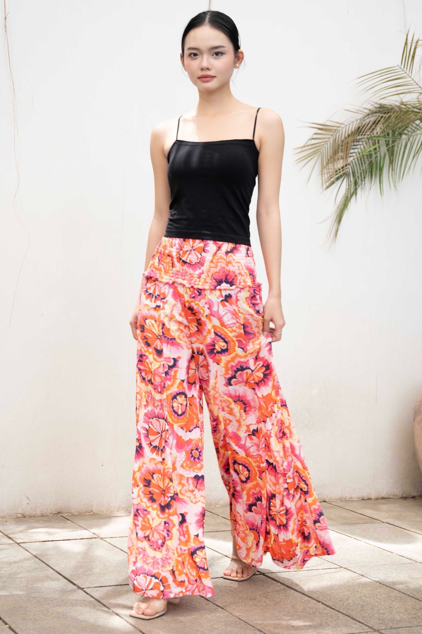Quần Xòe Hoa Cotton Cao Cấp Luna Llena