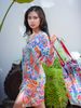 Đầm Xẻ Tà Thêu Cotton Isla Bonita