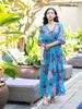 Maxi Kimono Hoa Kết Hạt Cotton Isla Bonita