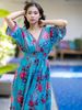 Maxi Kimono Hoa Kết Hạt Cotton Isla Bonita