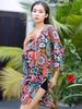 Đầm Xẻ Tà Kết Cườm Cotton Isla Bonita