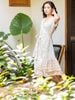 Maxi Trắng Kết Cườm Ánh Kim  Isla Bonita