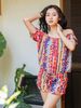 Jumpsuit Trễ Vai Vẽ Ánh Kim Isla Bonita