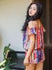 Jumpsuit Trễ Vai Vẽ Ánh Kim Isla Bonita