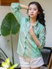 Áo Sơ Mi Vẽ Ánh Kim Cotton Isla Bonita