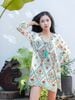 Đầm Xẻ Tà Kết Cườm Cotton Isla Bonita
