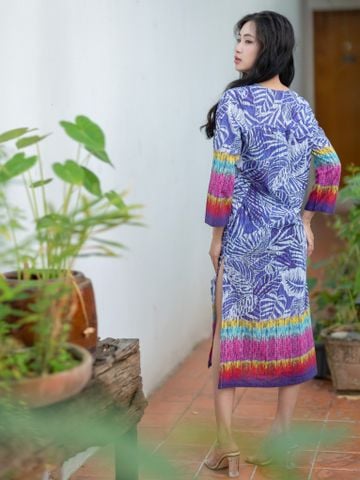  Đầm Midi Dài Tay Kết Hạt Cotton Isla Bonita 
