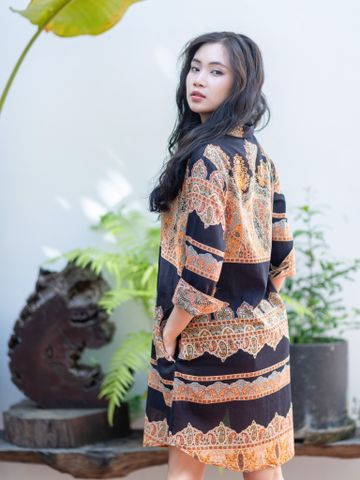  Đầm Sơ Mi Kết Cườm Cotton Isla Bonita 