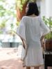 Đầm Trắng Cánh Dơi Cotton Isla Bonita
