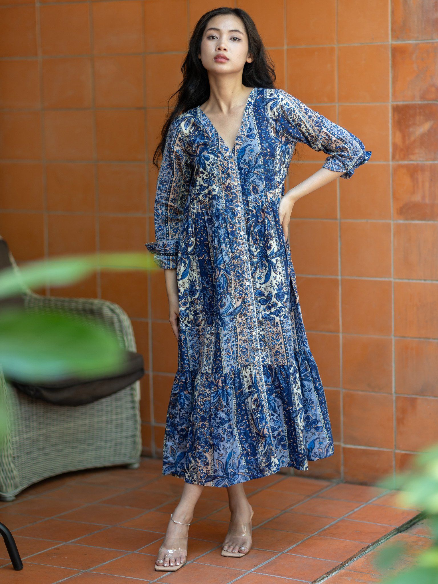 Maxi Dài Tay Cotton Isla Bonita