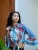 Áo Boho Hoa Nổi Cotton Isla Bonita