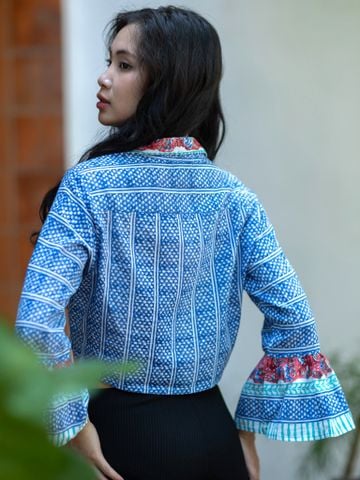  Áo Boho Hoa Nổi Cotton Isla Bonita 