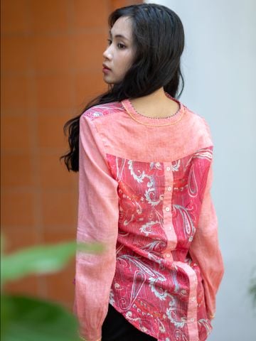  Áo Sơ Mi Thêu Kết Hạt Cao Cấp Cotton Isla Bonita 