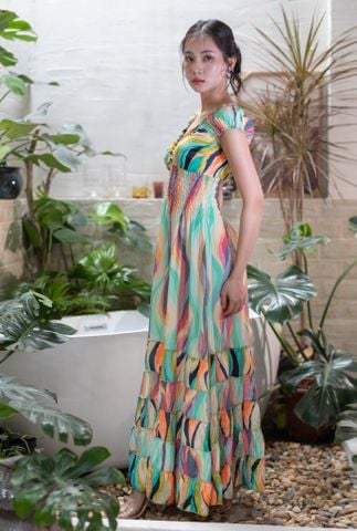  Maxi Cổ V Dạ Quang Luna Llena 