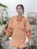 Đầm Boho Thêu Cotton Cao Cấp Luna Llena