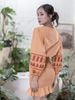 Đầm Boho Thêu Cotton Cao Cấp Luna Llena