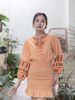 Đầm Boho Thêu Cotton Cao Cấp Luna Llena