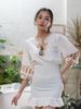 Đầm Boho Thêu Cotton Cao Cấp Luna Llena