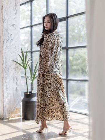  Maxi Sơ Mi Lụa Ánh Kim Isla Bonita 