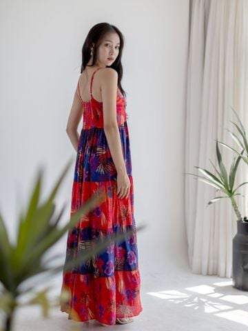  Maxi Đỏ Kết Hạt Cotton Isla Bonita 