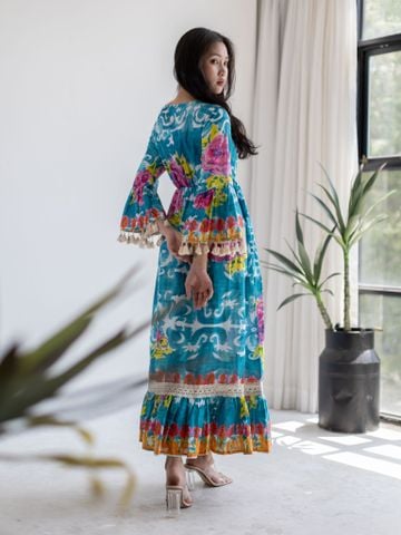  Maxi Boho Phối Ren Isla Bonita 