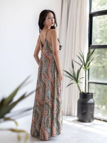  Maxi 2 Dây Vẽ Ánh Kim Isla Bonita 