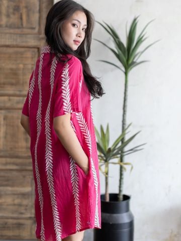  Đầm Sơ Mi Kết Cườm Cotton Isla Bonita 