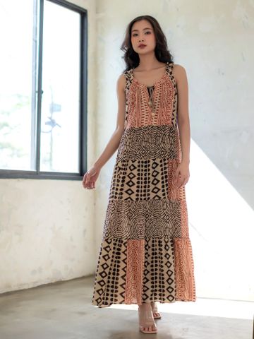  Maxi Họa Tiết Thổ Cẩm Cotton Isla Bonita 